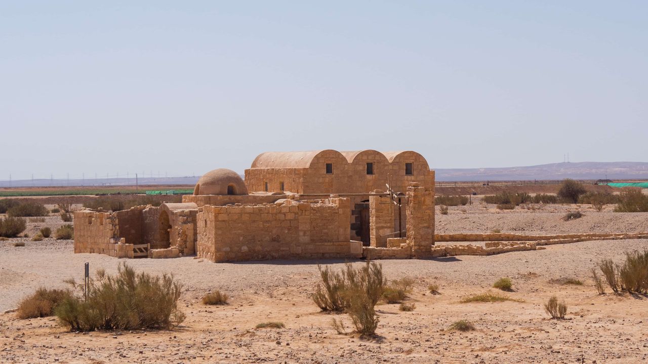 Castle Qasr Amra in the desert